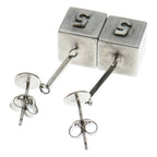 Chanel No.5 Logo Earrings Silver — view 3