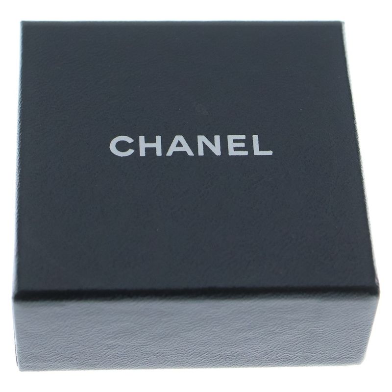 Chanel No.5 Logo Earrings Silver — view 7
