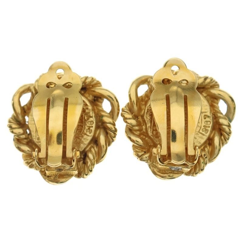 Chanel Faux Pearl Earrings 2187 White Gold GP — view 3