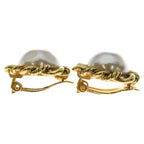 Chanel Faux Pearl Earrings 2187 White Gold GP — view 4