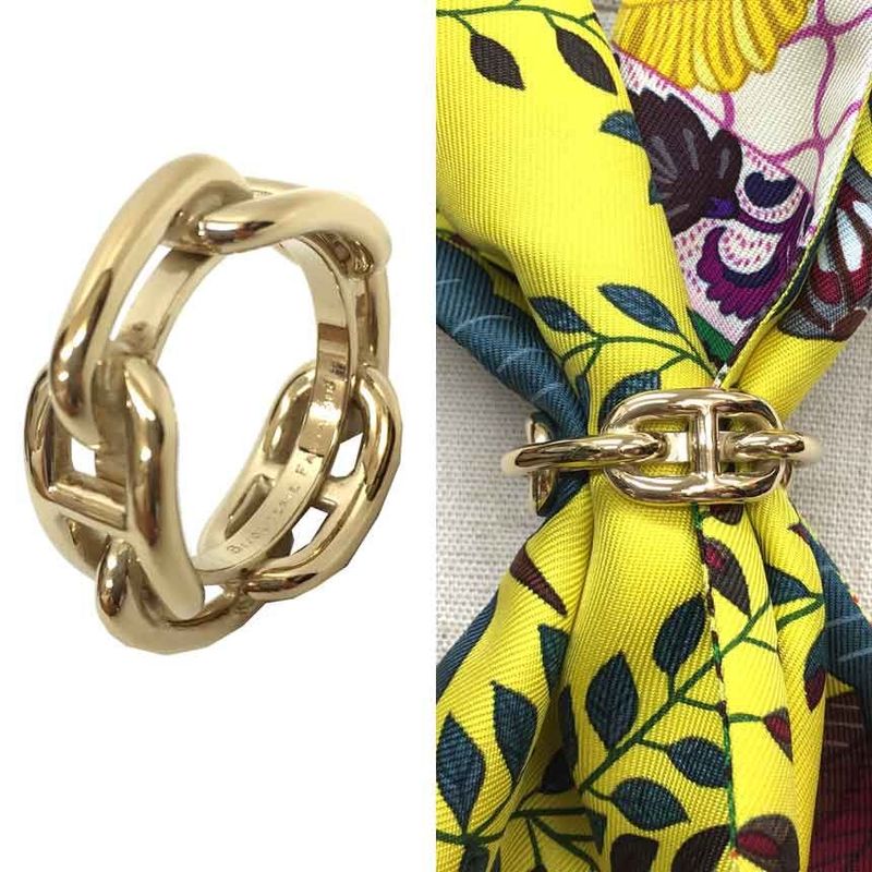 Hermes Chaine D'ancre Scarf Ring — view 2