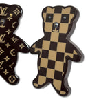 Louis Vuitton Teddy Bear Brooch Monogram Damier Brown Broche Nunure Limited — view 5