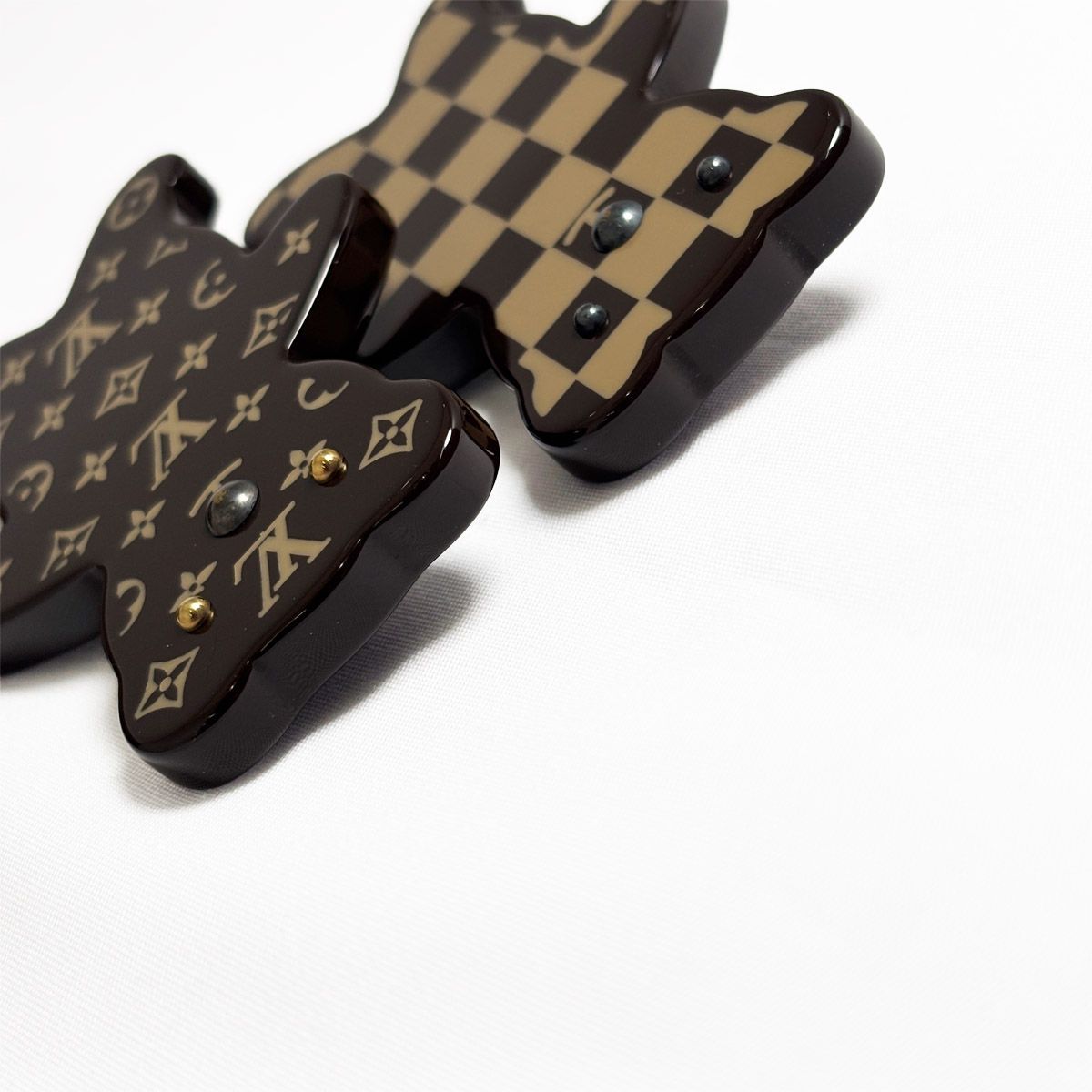 Louis Vuitton Teddy Bear Brooch Monogram Damier Brown Broche Nunure Limited — view 8