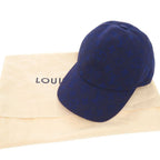 Louis Vuitton Cap Monogram Essential Size L Cotton Blue Hat — view 2