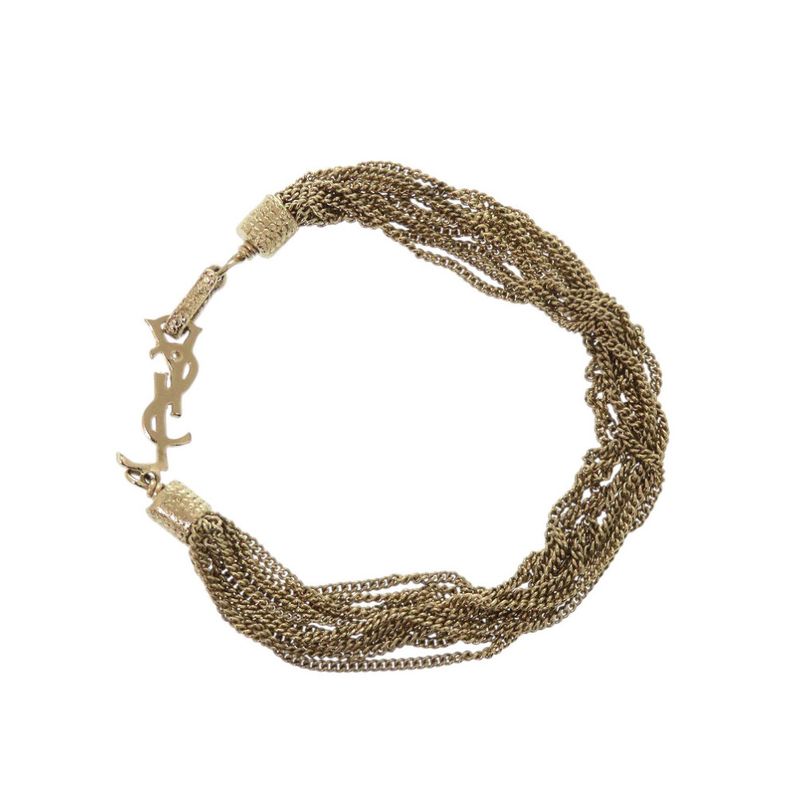 Yves Saint Laurent Logo Chain Bracelet Gold 1344 — view 3