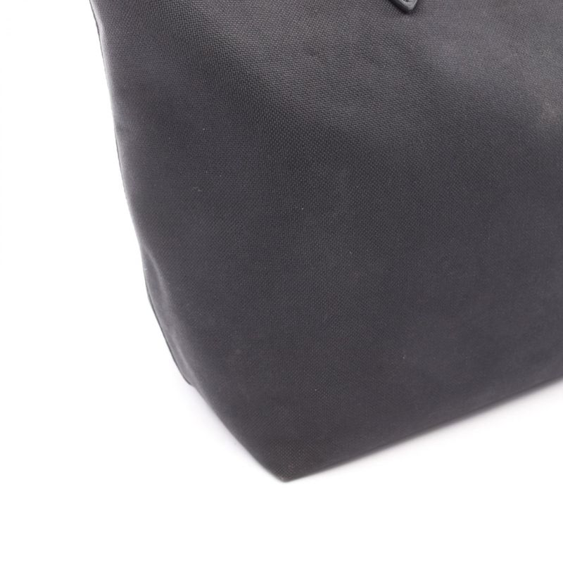 Prada Tote Bag Logo Jacquard 1 Bg158 Black Canvas Leather — view 8