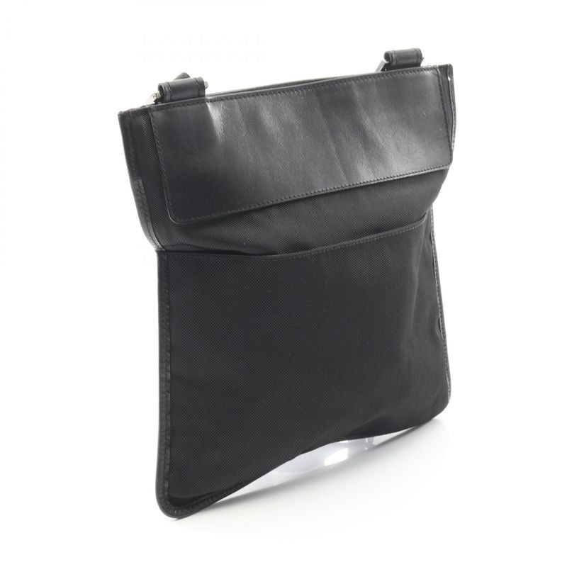 Gucci Shoulder Bag 27639 Black Canvas Leather — view 3