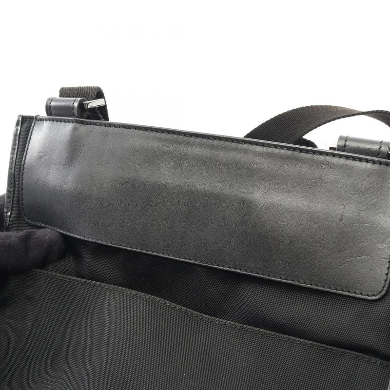 Gucci Shoulder Bag 27639 Black Canvas Leather — view 8
