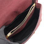 Saint Laurent Paris Handbag Sac Music Red Suede Leather 2-Way — view 5