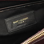 Saint Laurent Paris Handbag Sac Music Red Suede Leather 2-Way — view 6