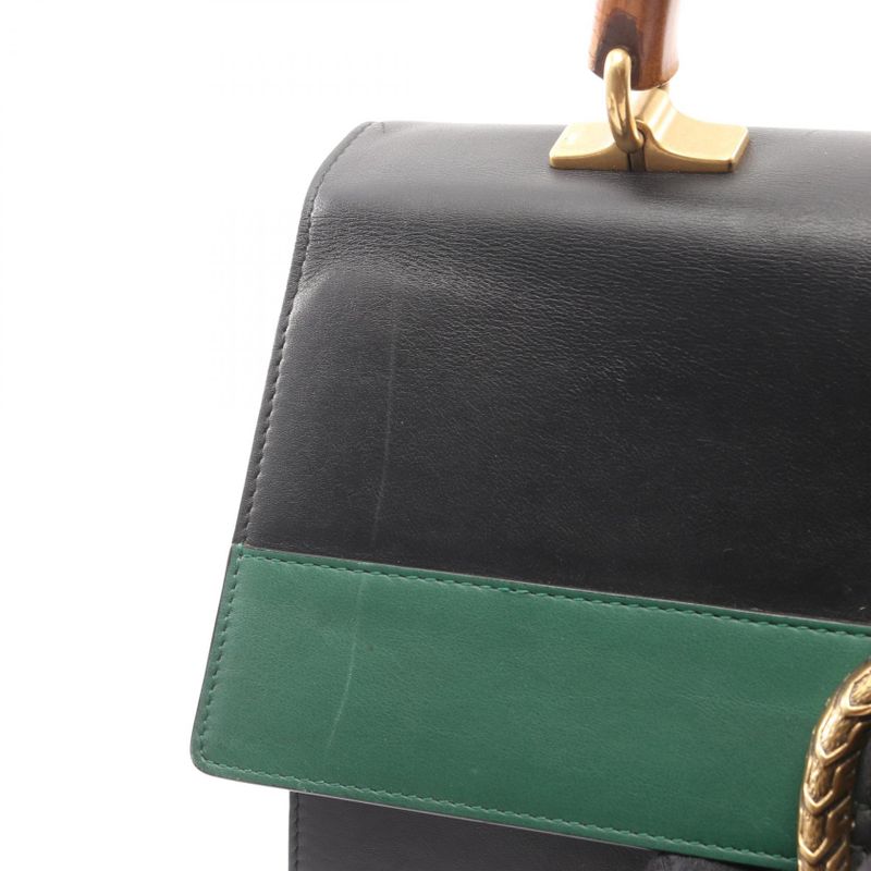 Gucci Handbag Bamboo Dionysus Black Leather — view 9