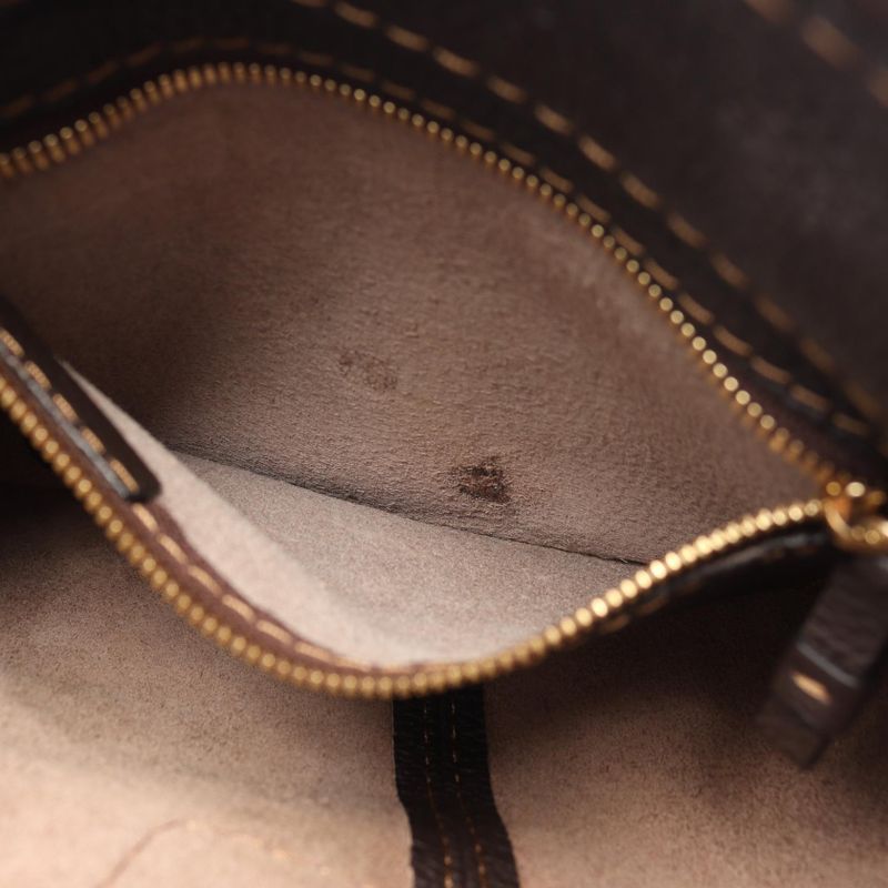 Loewe Shoulder Bag Dark Brown Leather — view 6