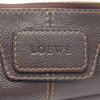 Loewe Shoulder Bag Dark Brown Leather — view 5