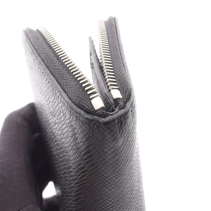Louis Vuitton Round Long Wallet Zippy Vertical Ardoise Leather — view 9