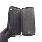 Louis Vuitton Round Long Wallet Zippy Vertical Ardoise Leather — view 3