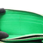 Bottega Veneta Round Long Wallet Intrecciato Green Leather — view 7