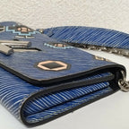 Louis Vuitton Epi Denim Portefeuille Twisted Chain Shoulder Bag — view 3