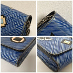 Louis Vuitton Epi Denim Portefeuille Twisted Chain Shoulder Bag — view 4