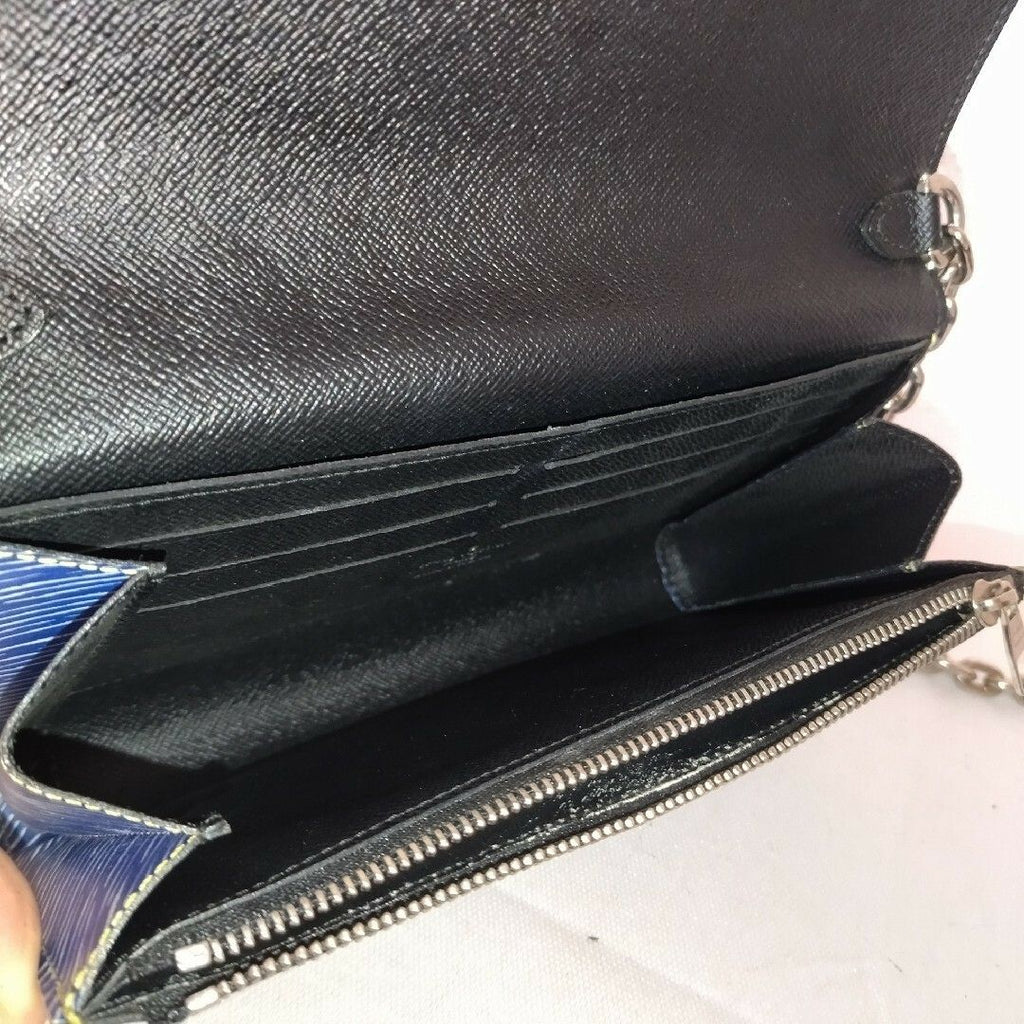 Louis Vuitton Epi Denim Portefeuille Twisted Chain Shoulder Bag — view 8