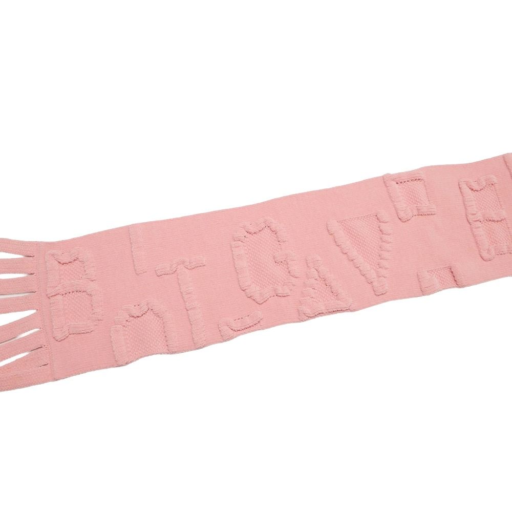 Bottega Veneta Scarf Fringe Embossed Logo Chenille Knit — view 4