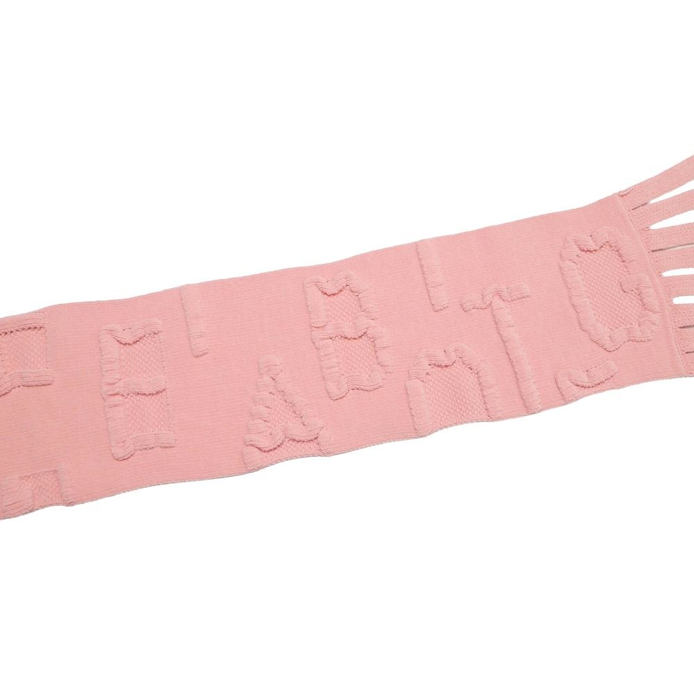 Bottega Veneta Scarf Fringe Embossed Logo Chenille Knit — view 5
