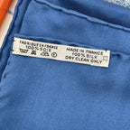 Hermes Carre 90 Scarf Migratory Bird 100% Silk Blue — view 9