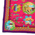 Hermes Carre 90 Large Scarf 100% Silk Ballade De Heian In The Garden — view 5