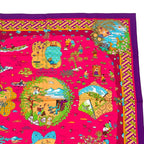 Hermes Carre 90 Large Scarf 100% Silk Ballade De Heian In The Garden — view 4