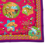 Hermes Carre 90 Large Scarf 100% Silk Ballade De Heian In The Garden — view 6
