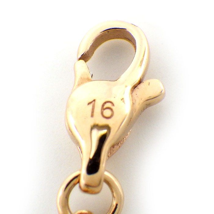 Gucci Bracelet Link To Love Logo Bar Venetian Chain 18K Pink Gold 16 — view 4
