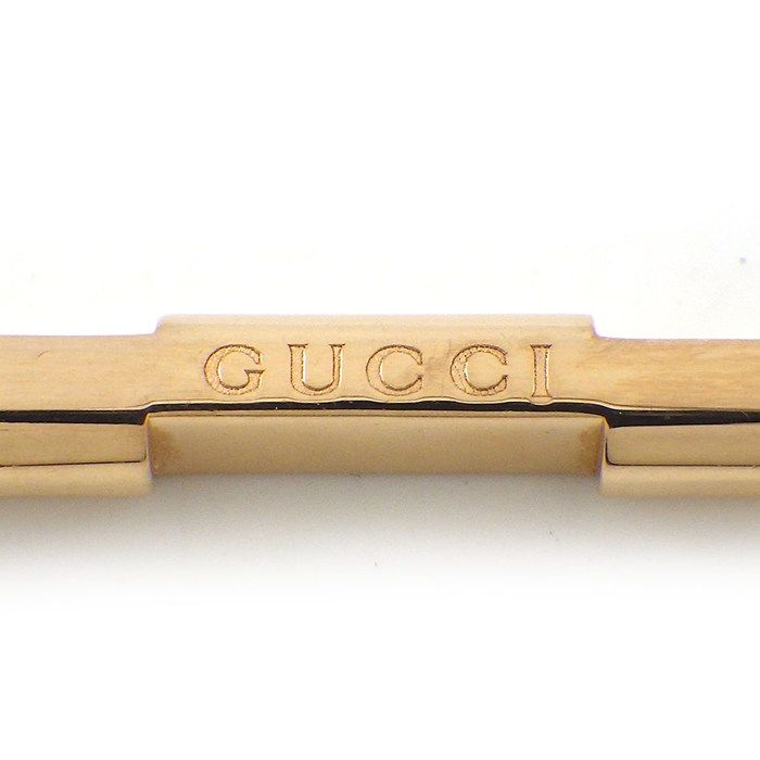 Gucci Bracelet Link To Love Logo Bar Venetian Chain 18K Pink Gold 16 — view 6