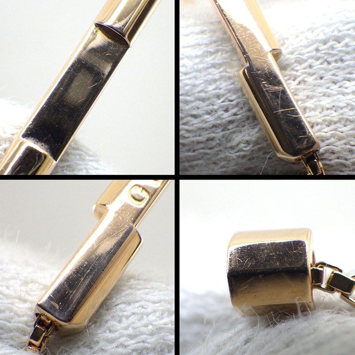 Gucci Bracelet Link To Love Logo Bar Venetian Chain 18K Pink Gold 16 — view 7