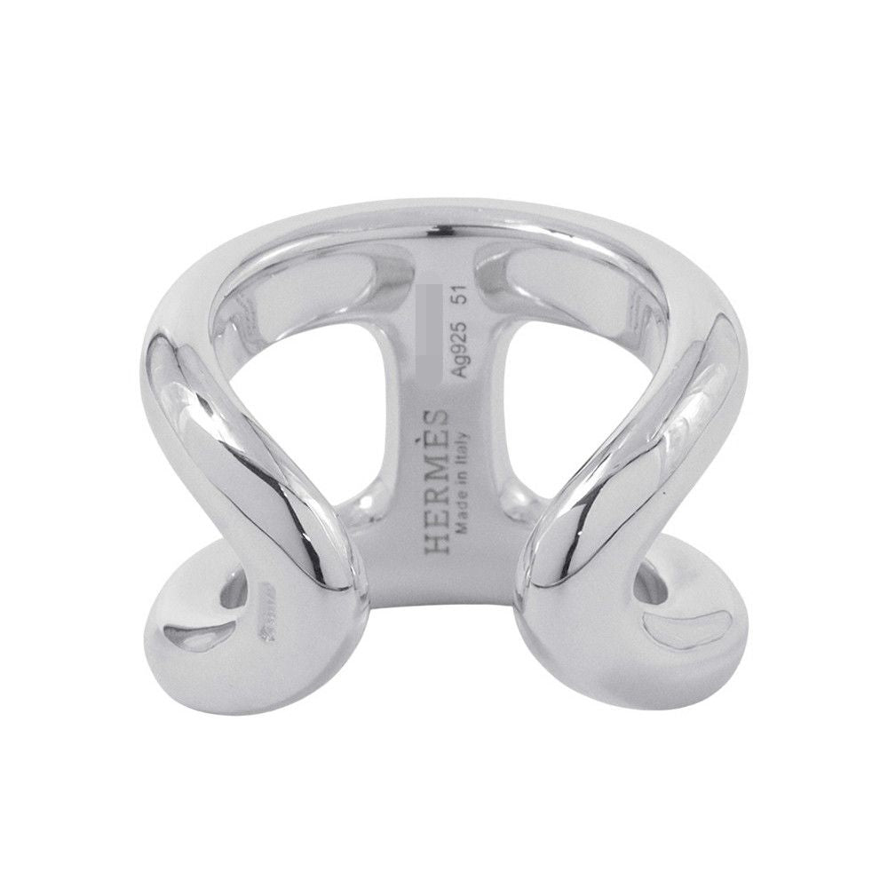 Hermes Ring Osmose GM Silver 51 — view 4