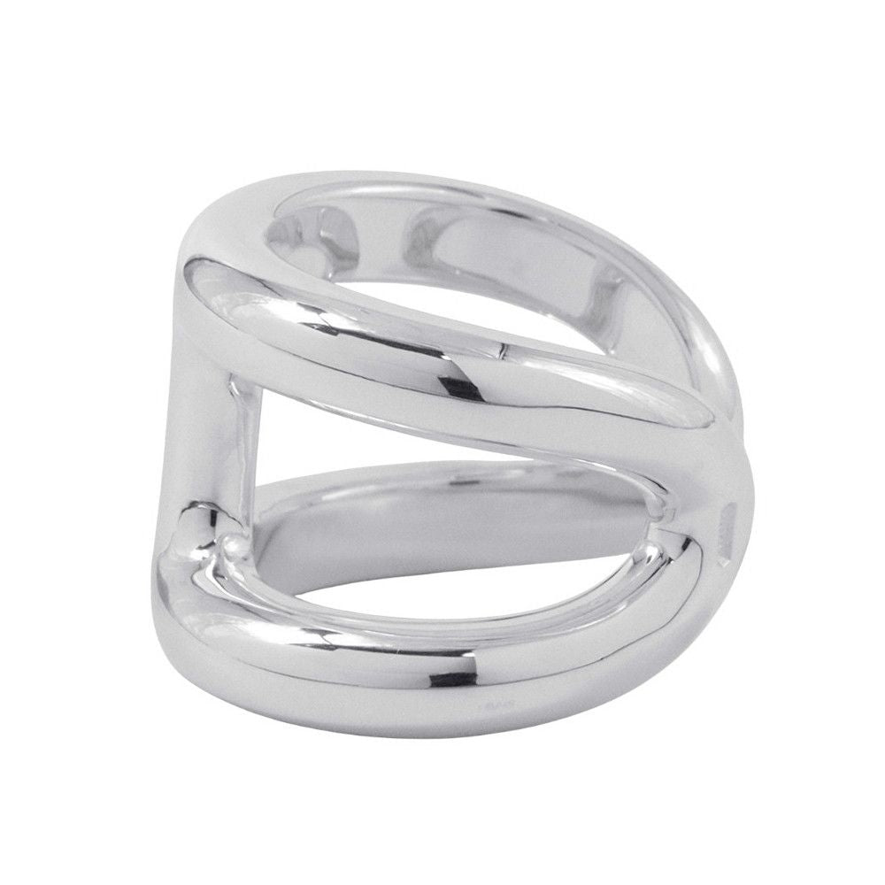Hermes Ring Osmose GM Silver 51 — view 2