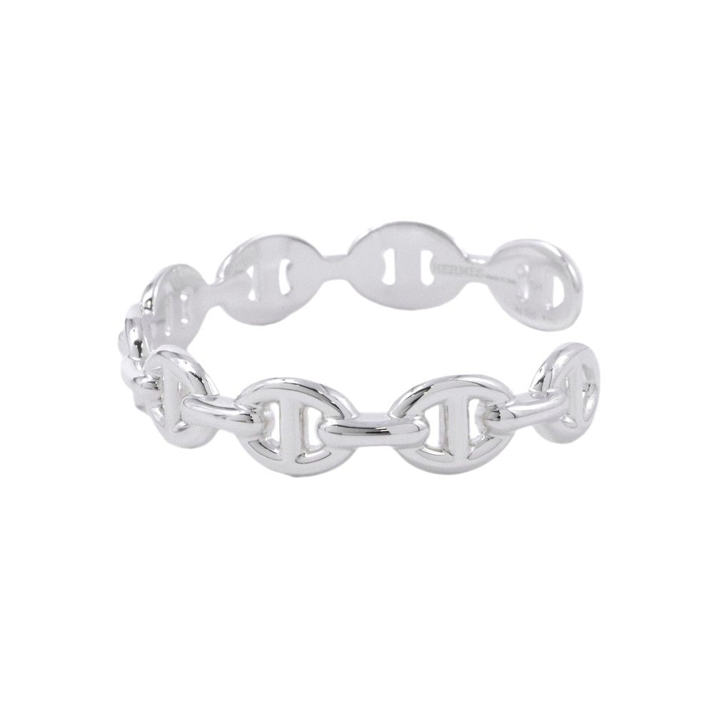 Hermes Bracelet Chaine D'ancre Bangle Silver SH — view 2