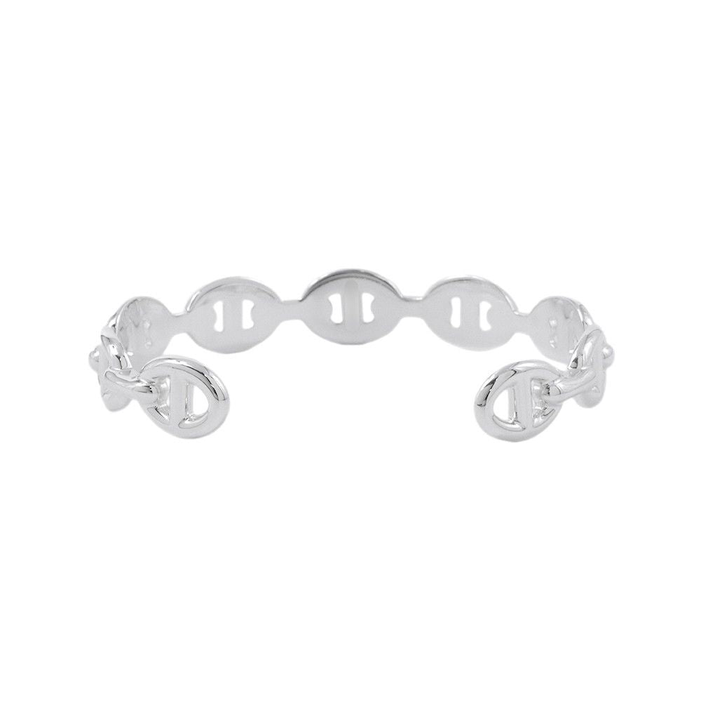 Hermes Bracelet Chaine D'ancre Bangle Silver SH — view 3