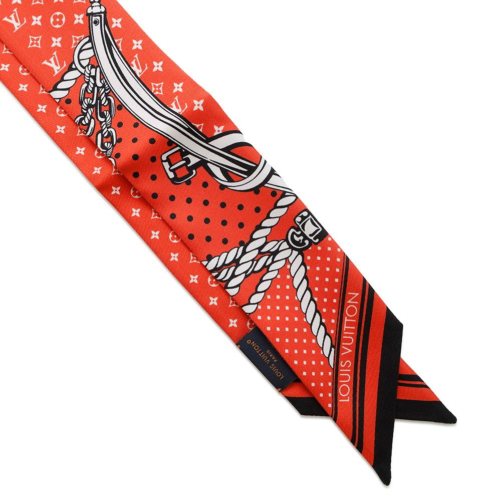 Louis Vuitton Scarf Bandeau BB Sarah Bandana Silk Vermilion — view 4