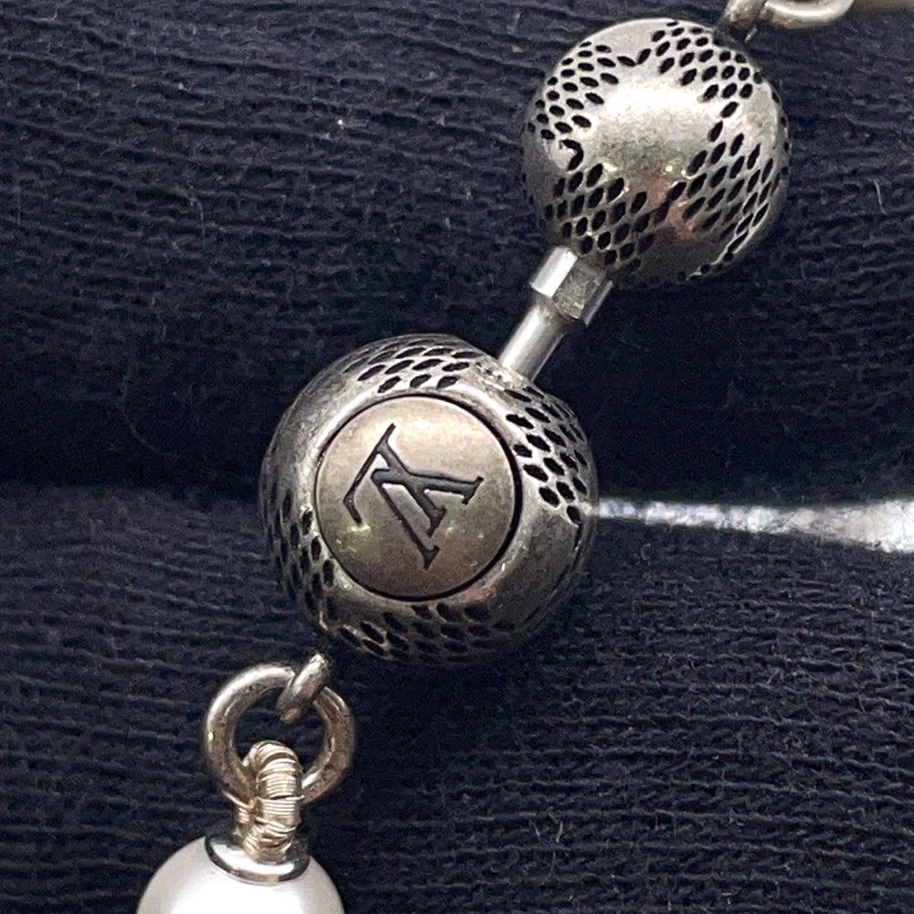 Louis Vuitton Necklace Monogram Slim Pearl Faux — view 7