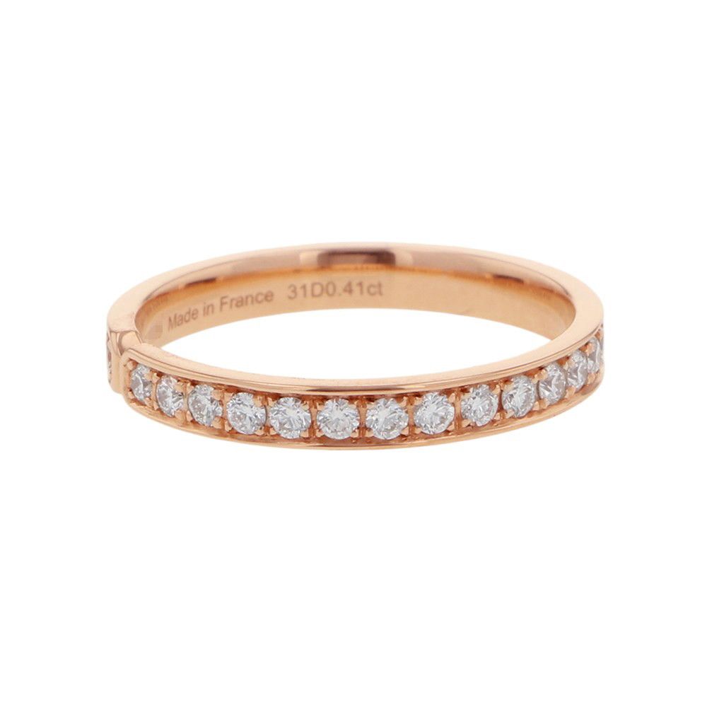 Hermes Ring Kelly Diamond Total 18K Pink Gold 48 — view 2