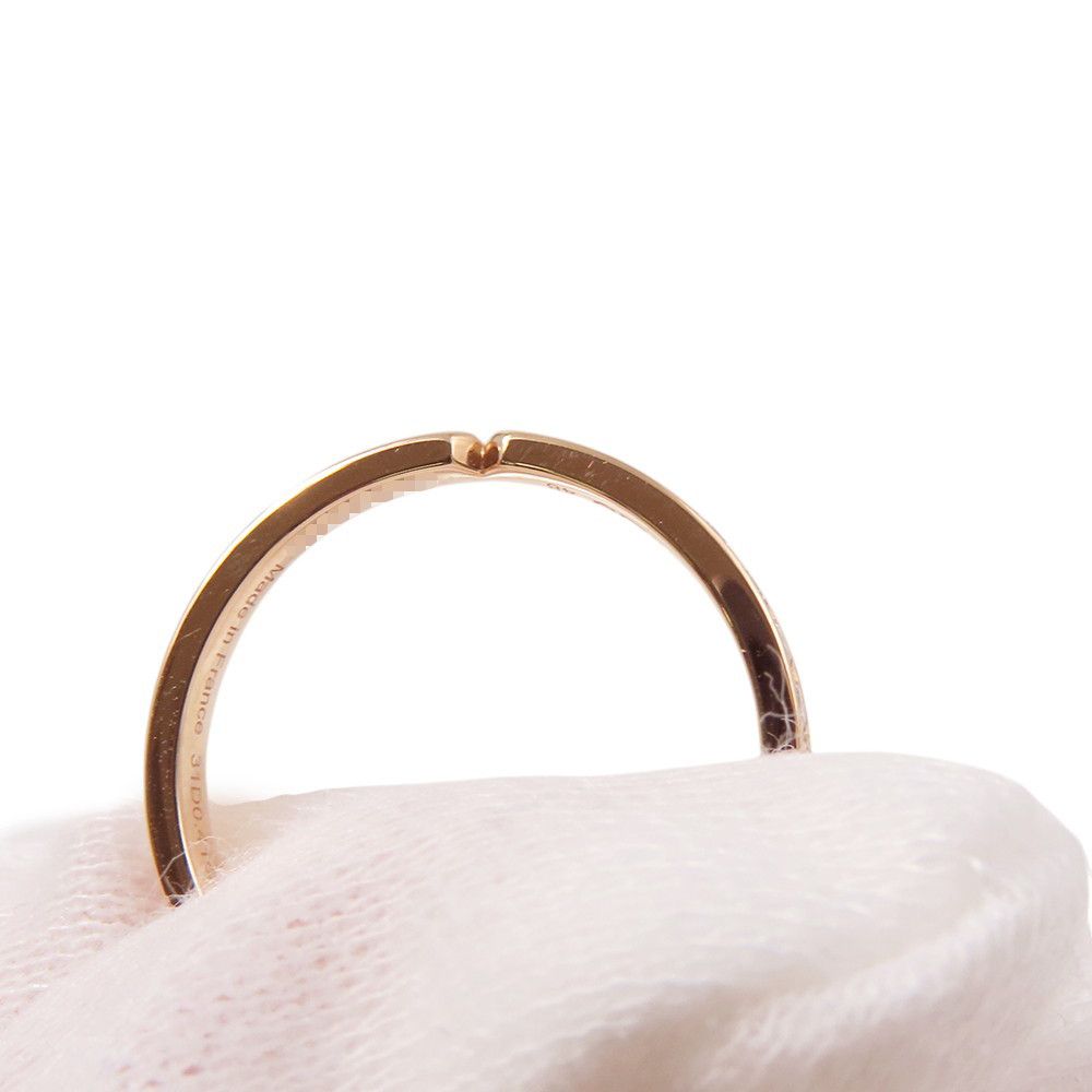 Hermes Ring Kelly Diamond Total 18K Pink Gold 48 — view 6