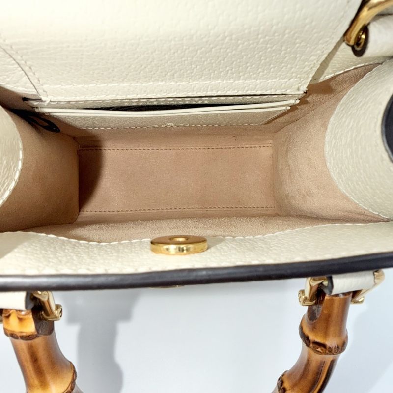 Gucci 3-Way Bamboo Diana Mini Tote Bag Handbag Shoulder Crossbody GG — view 5