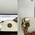 Gucci 3-Way Bamboo Diana Mini Tote Bag Handbag Shoulder Crossbody GG — view 7
