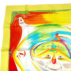 Hermes Carre 90 Smiles In Third Millenary Scarf Silk Red — view 4