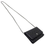 Chanel Wallet Quilted Shoulder Chain Caviar Leather — view 4