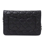 Chanel Wallet Quilted Shoulder Chain Caviar Leather — view 2