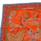 Hermes Carre 90 Scarf Silk Jean Zenobie Reine de Palmyre Queen Of Palmyra — view 3