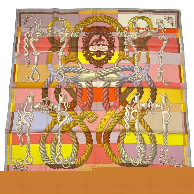 Hermes Carre 90 Silk Scarf Della Cavalleria Multicolor Box — view 3