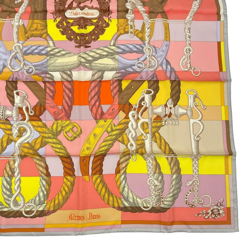 Hermes Carre 90 Silk Scarf Della Cavalleria Multicolor Box — view 6