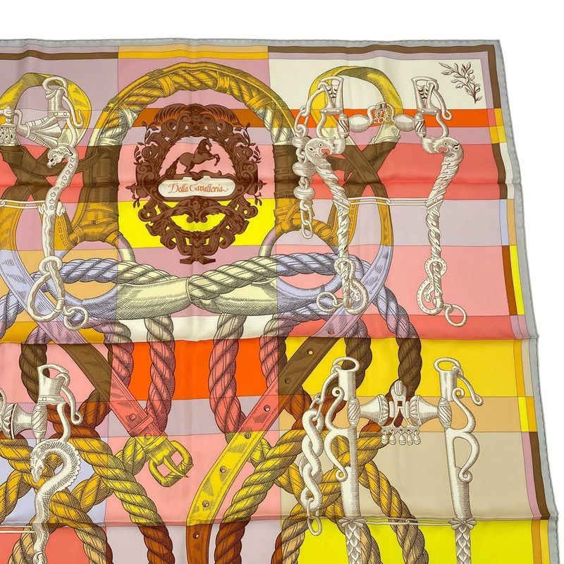 Hermes Carre 90 Silk Scarf Della Cavalleria Multicolor Box — view 4