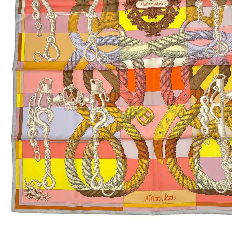 Hermes Carre 90 Silk Scarf Della Cavalleria Multicolor Box — view 5